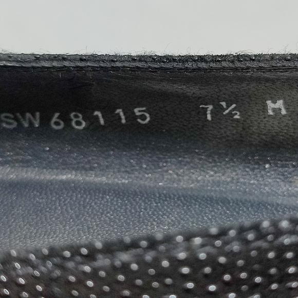 Stuart Weitzman Shoes Casual Slip On  Black Women's Wedge Loafer Size 7.5 - Picture 10 of 10